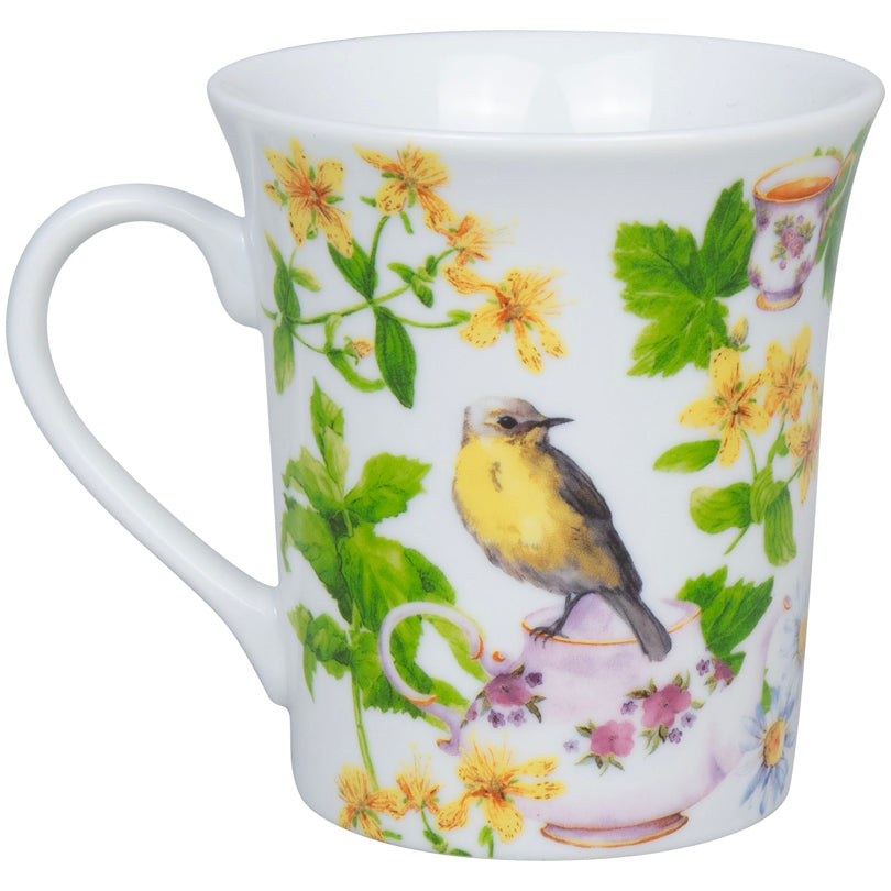 Tazza mug, disegno: Tea Birds ml 410/cm Ø9,8x10,5