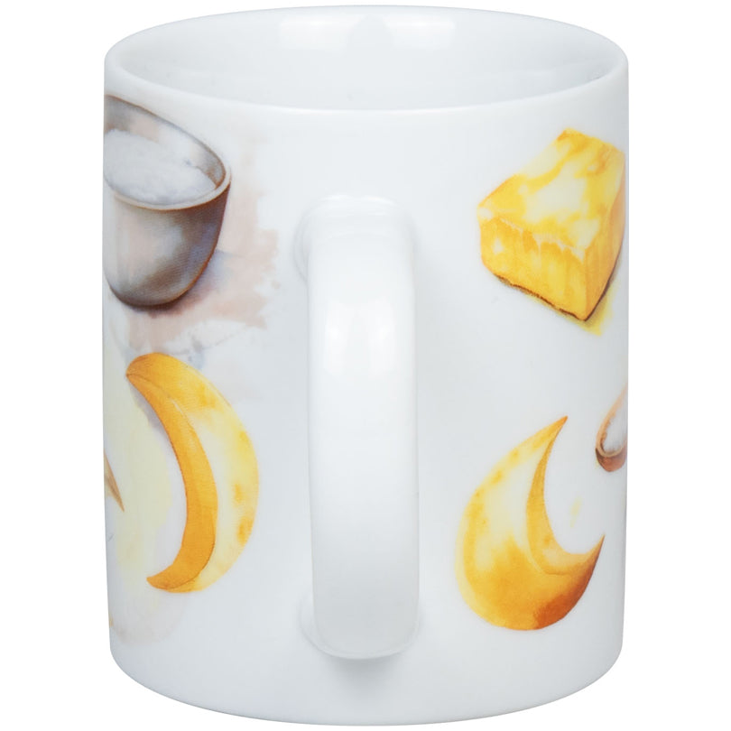 Tazza mug, disegno: Weihnachtsbäckerei - Cornetti alla vaniglia ml 300/cm Ø8x9,5