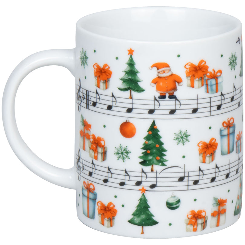 Tazza mug, disegno: Jingle Bells ml 300/cm Ø8x9,5