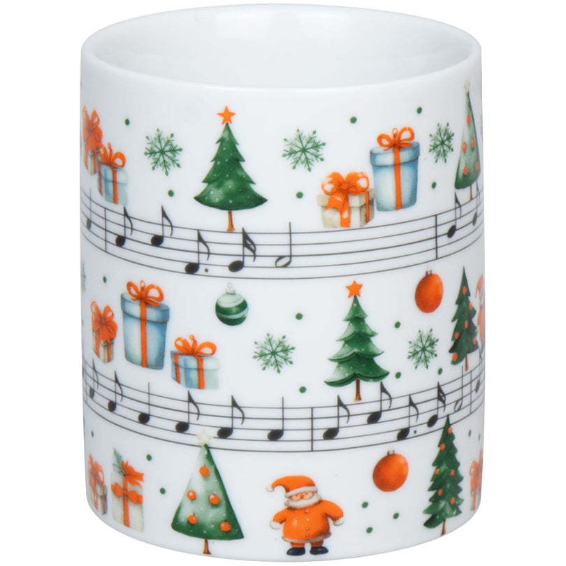 Tazza mug, disegno: Jingle Bells ml 300/cm Ø8x9,5