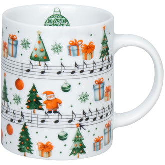 Tazza mug, disegno: Jingle Bells ml 300/cm Ø8x9,5