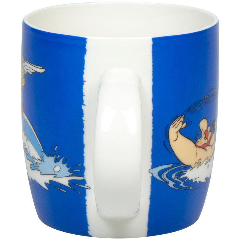Tazza mug, disegno: Asterix - Nuotare ml 350/cm Ø8,8x9,2