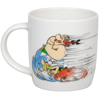 Tazza mug, disegno: Asterix - Correre ml 350/cm Ø8,8x9,2