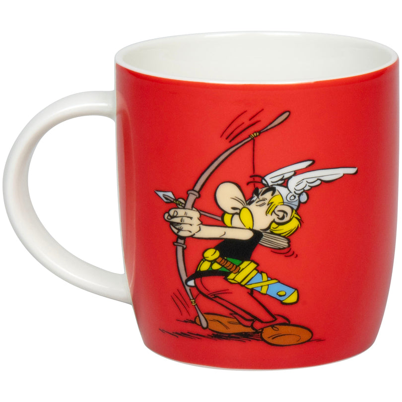 Tazza mug, disegno: Asterix - Tiro con l'arco ml 350/cm Ø8,8x9,2