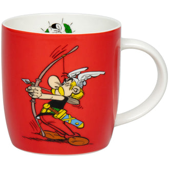 Tazza mug, disegno: Asterix - Tiro con l'arco ml 350/cm Ø8,8x9,2