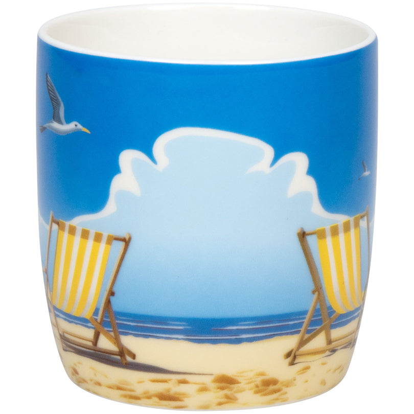 Tazza mug, disegno: Vacation - Sedie da sdraio ml 300/cm Ø8x9,5