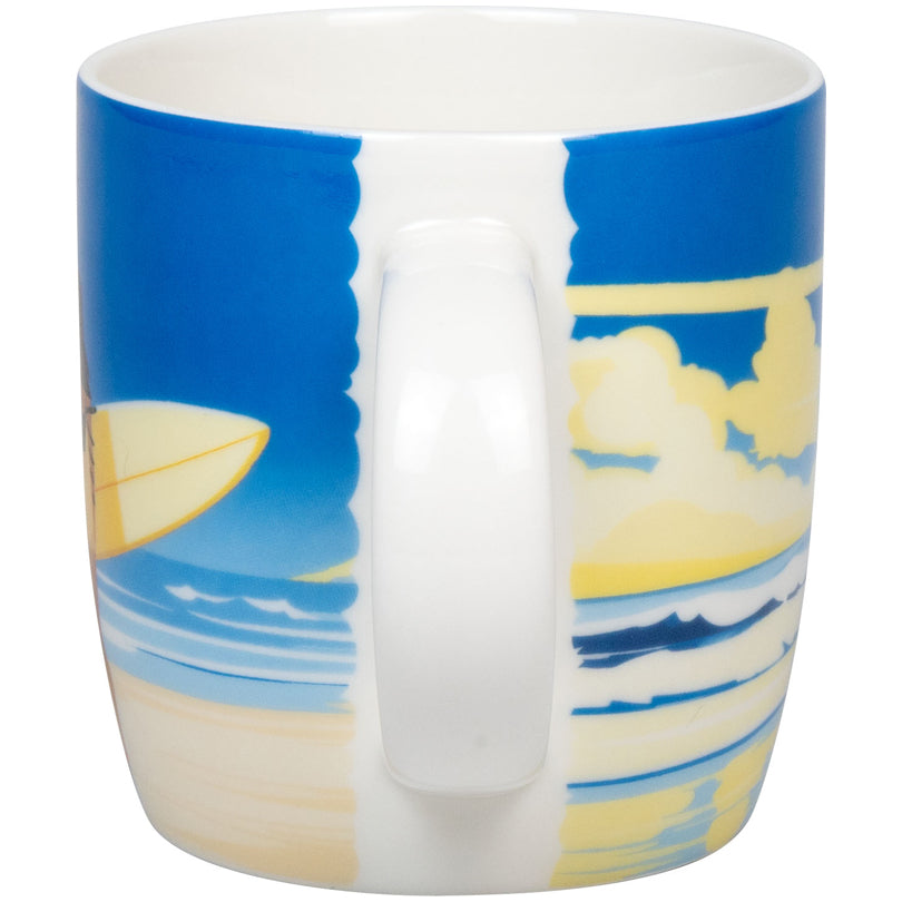 Tazza mug, disegno: Vacation - Surfing ml 300/cm Ø8x9,5