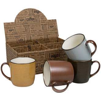 Tazza mug in confezione assortita da 4 pezzi, disegno: Just Coffee ml