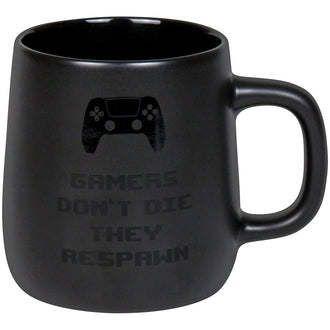 Tazza, disegno: Gamers don't die - Cool Black ml 395/cm Ø8x9,5