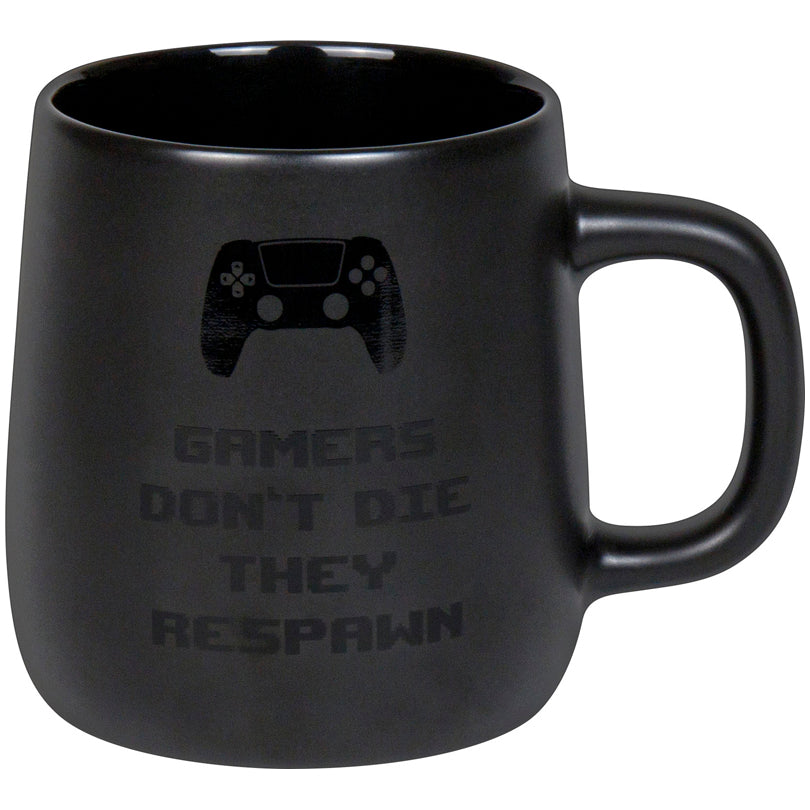 Tazza, disegno: Gamers don't die - Cool Black ml 395/cm Ø8x9,5