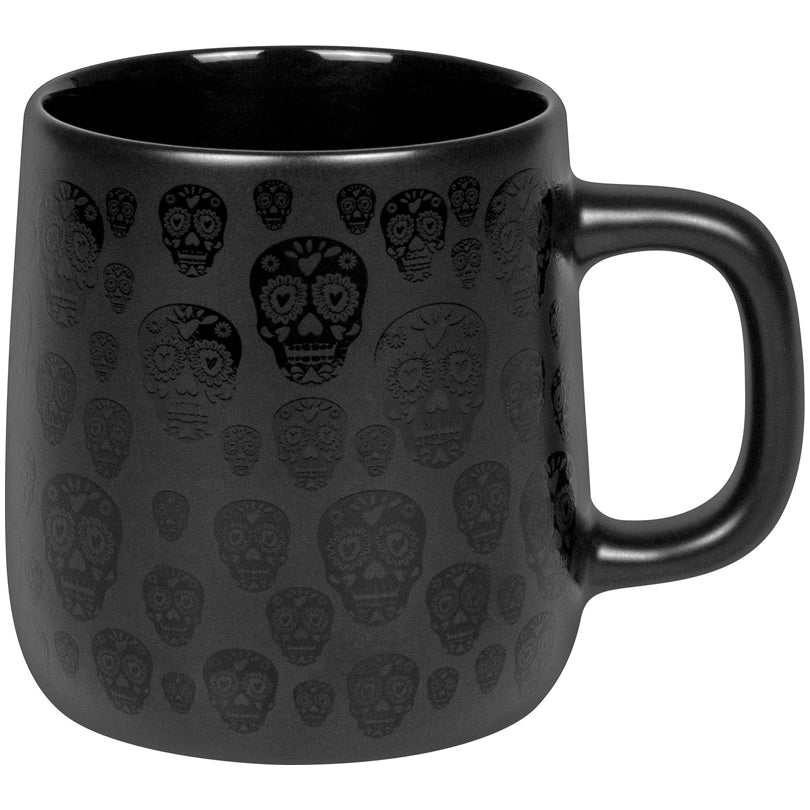 Tazza, disegno: Calavera Mexicanas - Cool Black ml 395/cm Ø8x9,5