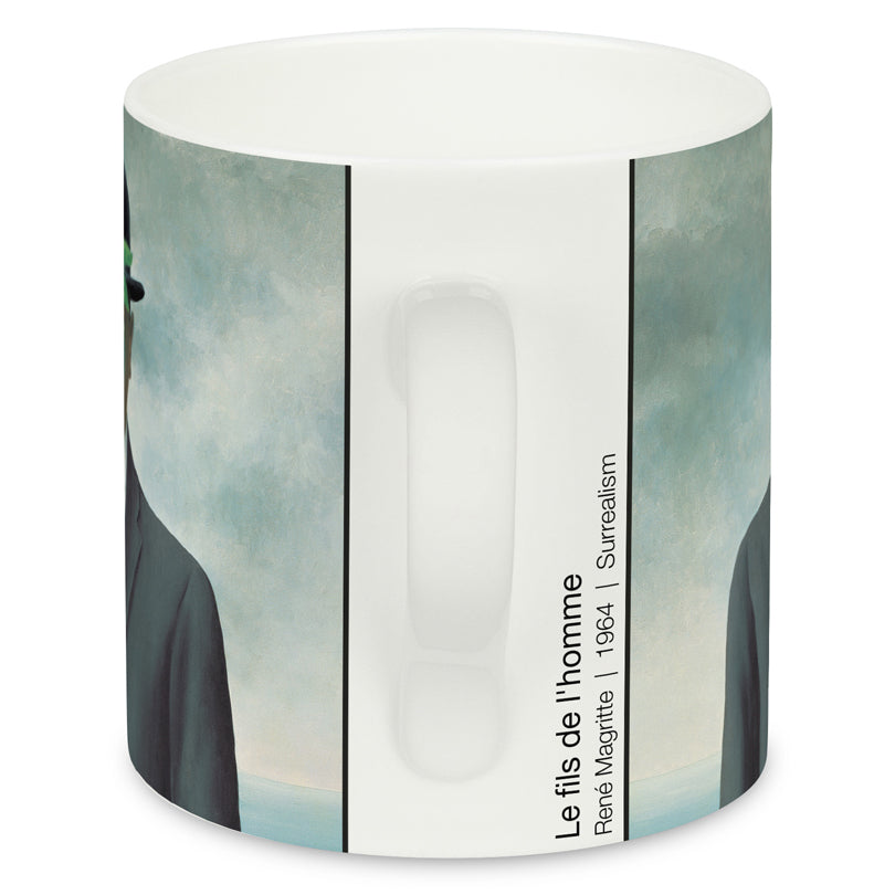 Tazza, disegno: Art Selection - The Son of Man by Magritte ml 400/cm Ø8,3x9
