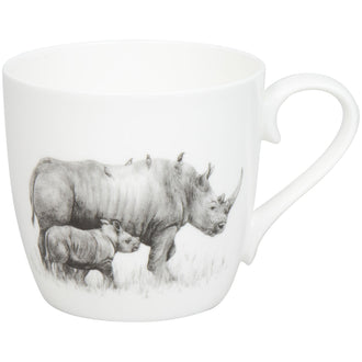 Tazza mug, disegno: Amazing Animals - Rhinos ml 450/cm Ø8,8x9,7