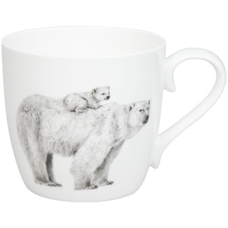 Tazza mug, disegno: Amazing Animals - Polar Bears ml 450/cm Ø8,8x9,7