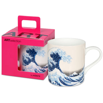 Tazza in confezione regalo, disegno: Art Selection - The Great Wave by Katsushika Hokusai ml 400/cm Ø8,8x9,2