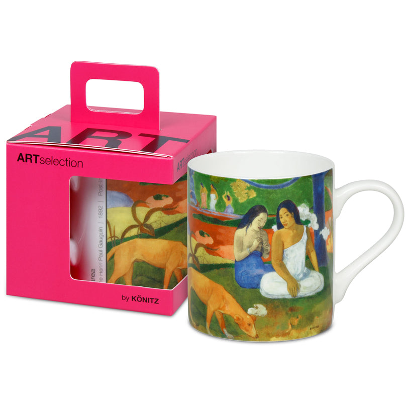 Tazza in confezione regalo, disegno: Art Selection - Arearea by Paul Gauguin ml 400/cm Ø8,8x9,2
