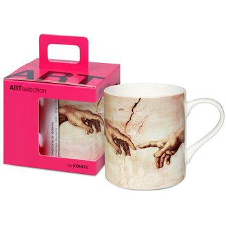 Tazza in confezione regalo, disegno: Art Selection - Creazione di Adamo by Michelangelo ml 400/cm Ø8,8x9,2