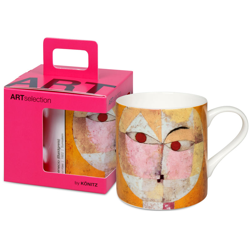 Tazza in confezione regalo, disegno: Art Selection - Senecio by Paul Klee ml 400/cm Ø8,8x9,2