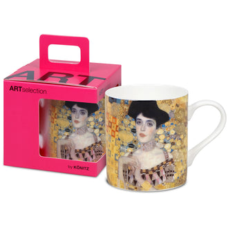 Tazza in confezione regalo, disegno: Art Selection - Adele Boch Bauer I by Gustav Klimt ml 400/cm Ø8,8x9,2