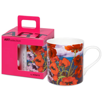 Tazza in confezione regalo, disegno: Art Selection - Großer Mohn (Grandi Papaveri) by Emil Nolde ml 400/cm Ø8,8x9,2