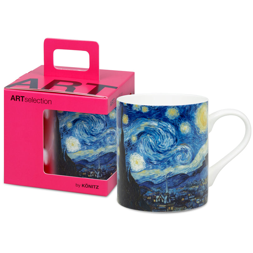 Tazza in confezione regalo, disegno: Art Selection - Starry Night by Vincent Van Gogh ml 400/cm Ø8,8x9,2