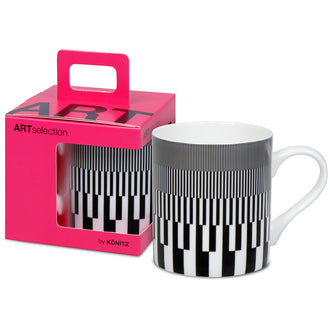 Tazza in confezione regalo, disegno: Art Selection - Graphic 570C by Marcello Morandini ml 400/cm Ø8,8x9,2