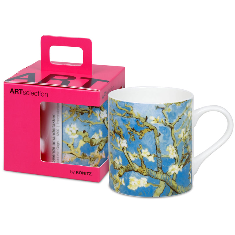 Tazza in confezione regalo, disegno: Art Selection - Almond Blossom by Vincent Van Gogh ml 400/cm Ø8,8x9,2