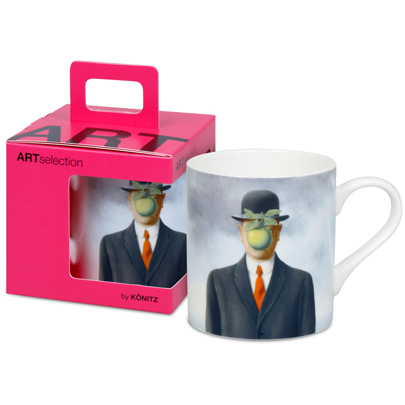 Tazza in confezione regalo, disegno: Art Selection - The Son of Man by René Magritte ml 400/cm Ø8,8x9,2