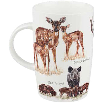Tazza, disegno: Nature Diversity - Large Forest Animals ml 600/cm Ø8,8x13