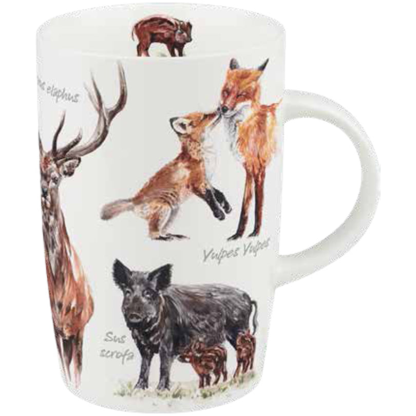 Tazza, disegno: Nature Diversity - Large Forest Animals ml 600/cm Ø8,8x13