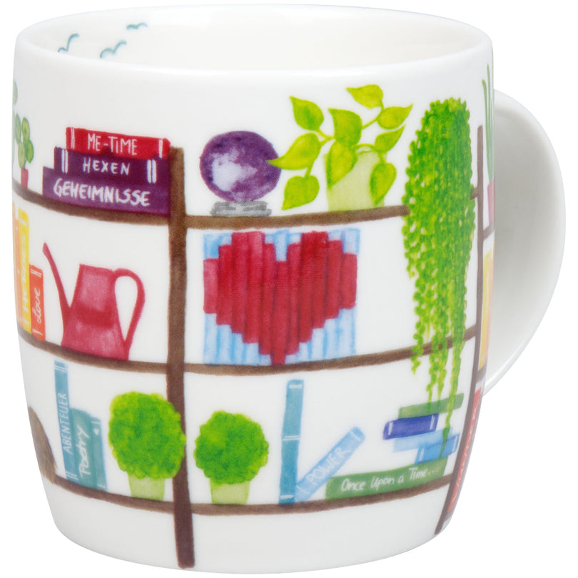 Tazza, disegno: Love Books ml 400/cm Ø8,8x9,2