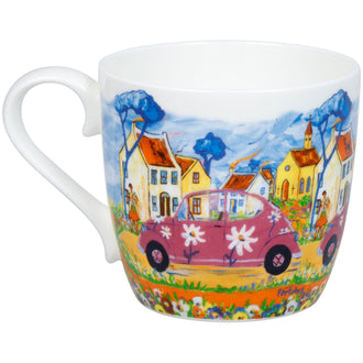 Tazza mug, disegno: Portchie - City Girl ml 425/cm Ø9,7x8,9
