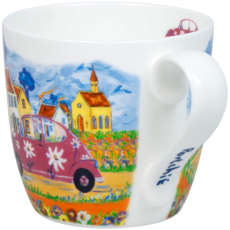 Tazza mug, disegno: Portchie - City Girl ml 425/cm Ø9,7x8,9