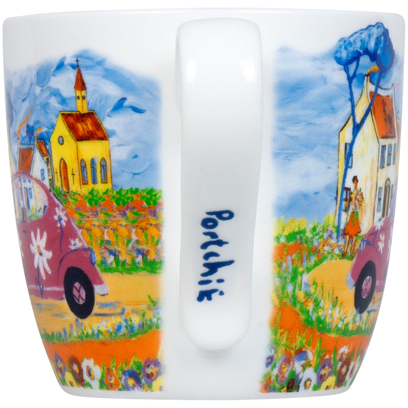 Tazza mug, disegno: Portchie - City Girl ml 425/cm Ø9,7x8,9
