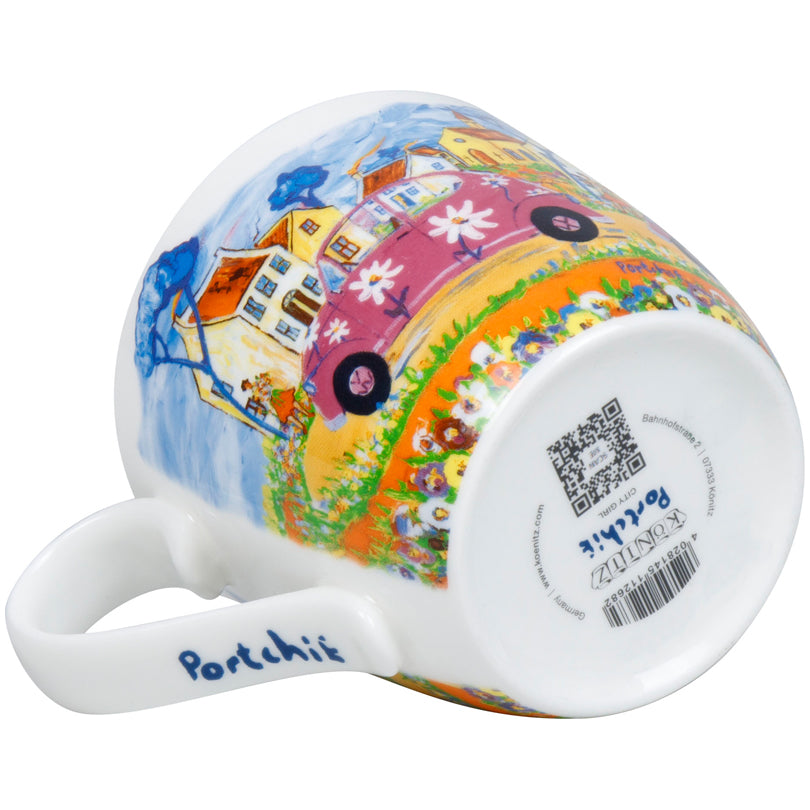 Tazza mug, disegno: Portchie - City Girl ml 425/cm Ø9,7x8,9
