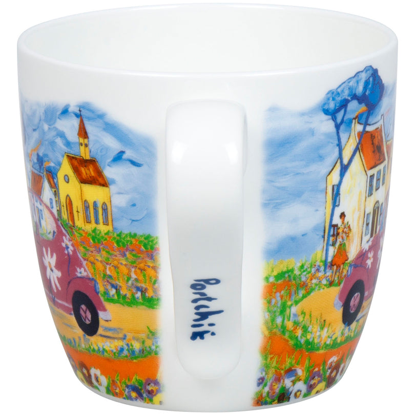 Tazza mug, disegno: Portchie - City Girl ml 425/cm Ø9,7x8,9