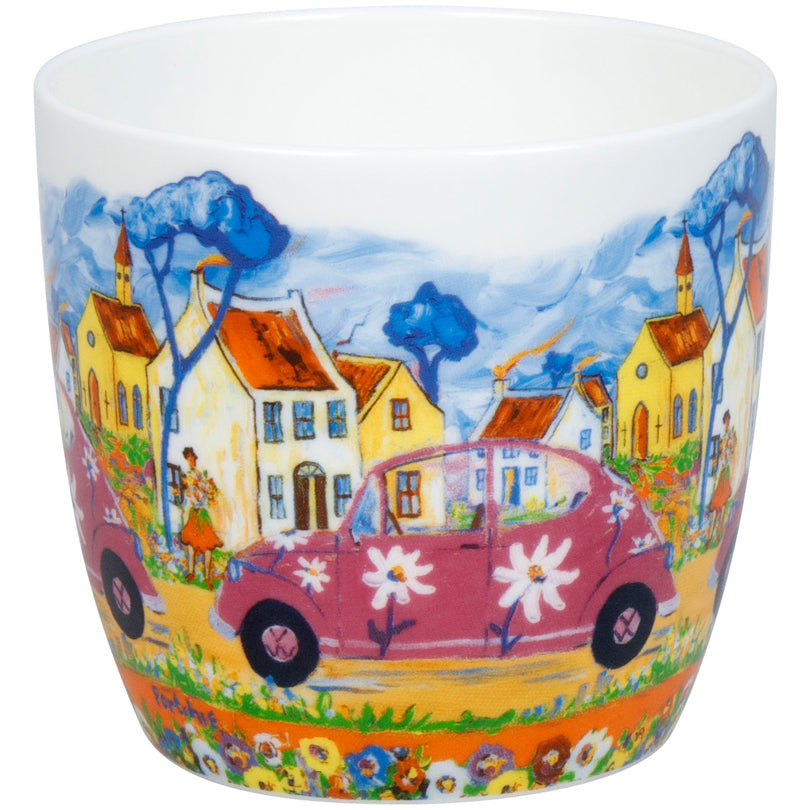 Tazza mug, disegno: Portchie - City Girl ml 425/cm Ø9,7x8,9