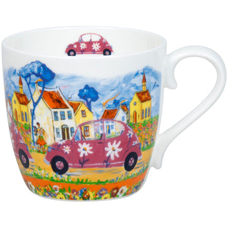 Tazza mug, disegno: Portchie - City Girl ml 425/cm Ø9,7x8,9
