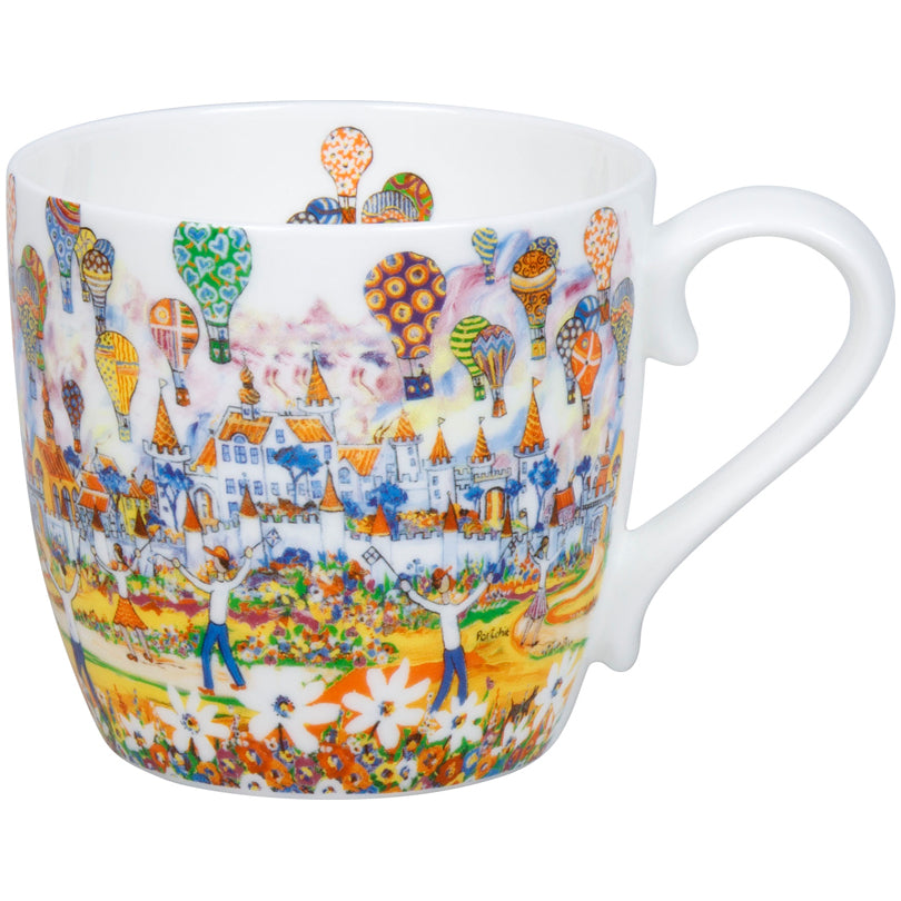 Tazza mug, disegno: Portchie - Hot Air Balloon ml 425/cm Ø9,7x8,9
