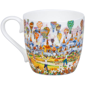 Tazza mug, disegno: Portchie - Hot Air Balloon ml 425/cm Ø9,7x8,9