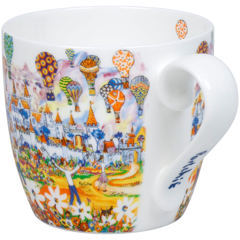 Tazza mug, disegno: Portchie - Hot Air Balloon ml 425/cm Ø9,7x8,9