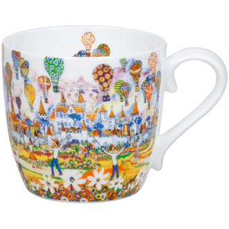 Tazza mug, disegno: Portchie - Hot Air Balloon ml 425/cm Ø9,7x8,9