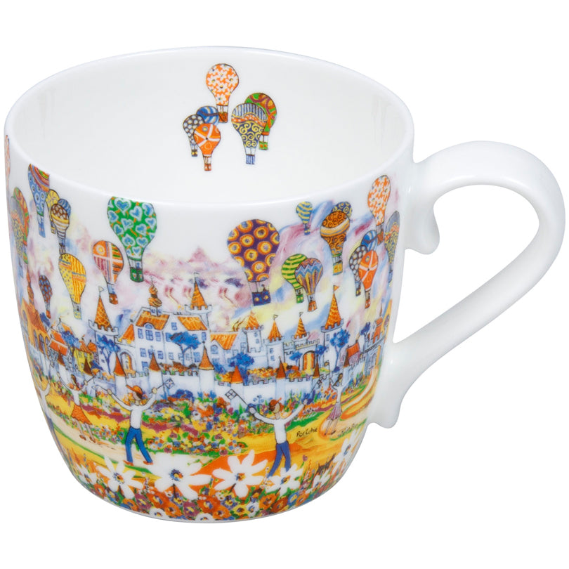 Tazza mug, disegno: Portchie - Hot Air Balloon ml 425/cm Ø9,7x8,9