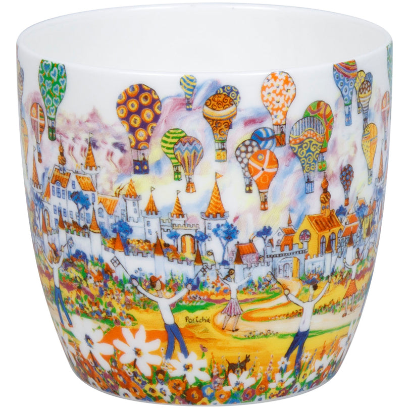Tazza mug, disegno: Portchie - Hot Air Balloon ml 425/cm Ø9,7x8,9