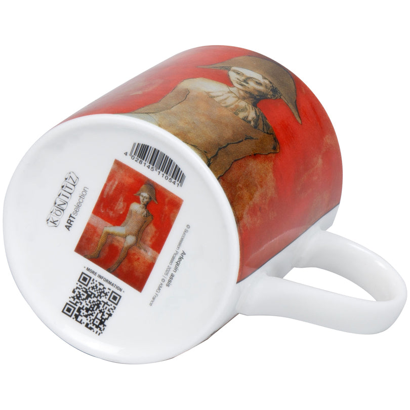 Tazza in confezione regalo, disegno: Art Selection - Arlequin Assis by Pablo Picasso ml 400/cm Ø8,8x9,2