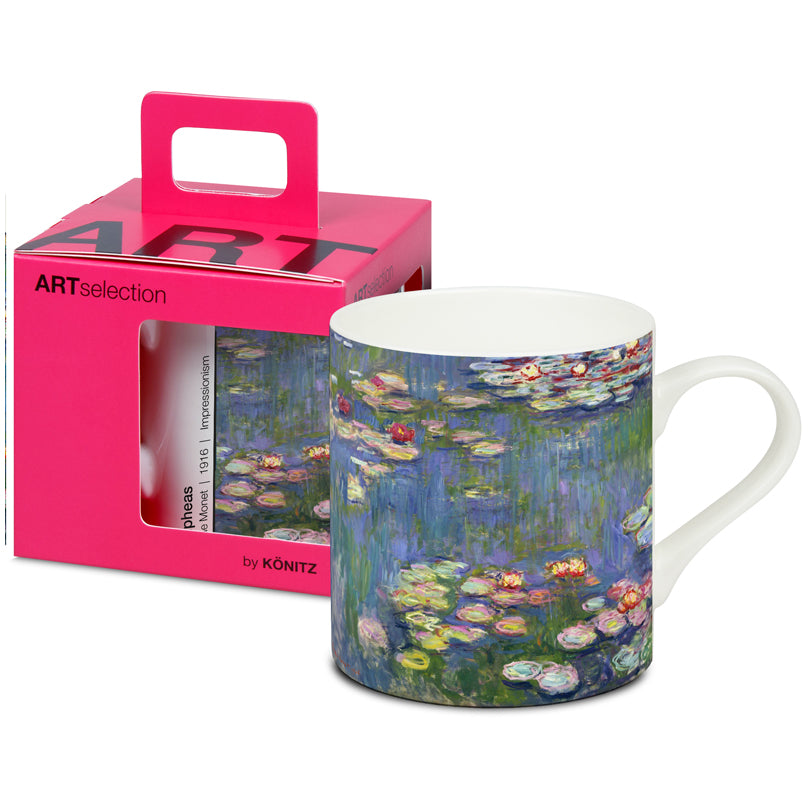 Tazza in confezione regalo, disegno: Art Selection - Nympheas by Claude Monet ml 400/cm Ø8,8x9,2