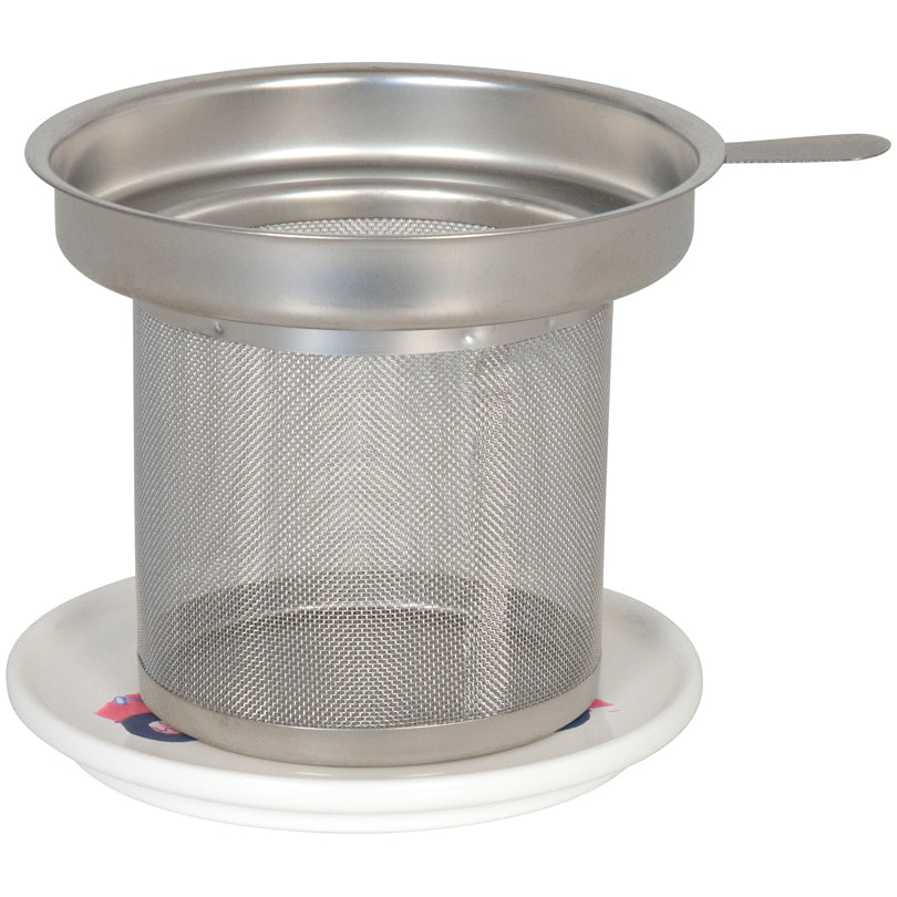 Tazza tè con coperchio e filtro, disegno: Portchie - City Girl ml 425/cm Ø9,7x8,9