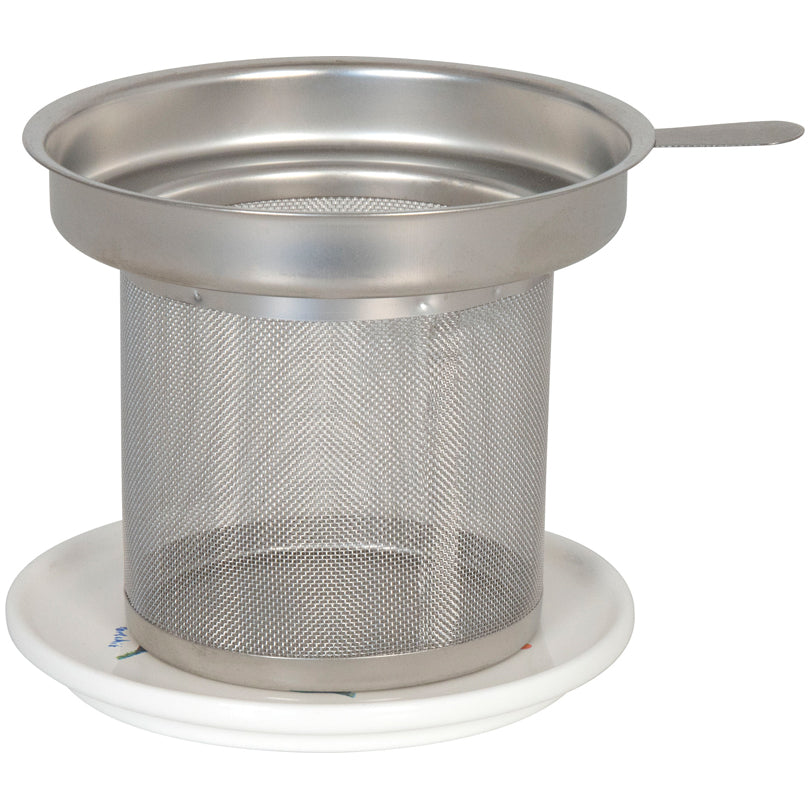 Tazza tè con coperchio e filtro, disegno: Portchie - Kites and Cycling ml 425/cm Ø9,7x8,9