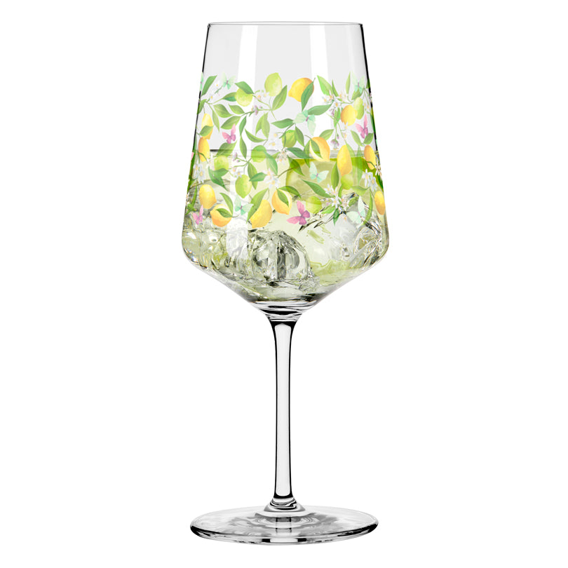 Calice aperitivo Hugo "Sommertau #11 - August Loibner Dalla terra, dove crescono i limoni" cl 54/cm Ø8,3x22,5