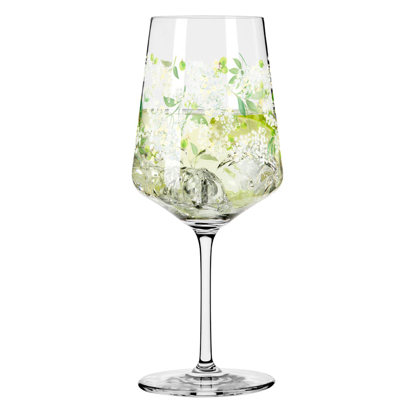 Calice aperitivo Hugo "Sommertau #12 - August Loibner Fioritura del sambuco" cl 54/cm Ø8,3x22,5